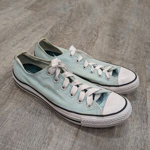 Converse Light Blue Low Top Sneakers Size 10